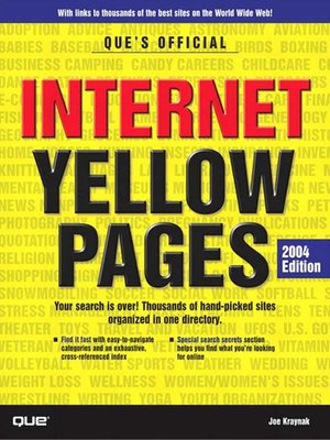 cover image of Que's Official Internet Yellow Pages, 2004 Edition